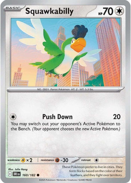 Squawkabilly 160/182 - Destined Rivals Pokémon TCG card