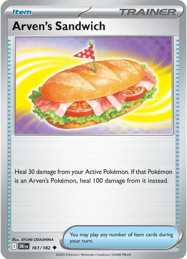 Arven's Sandwich 161/182 - Destined Rivals Pokémon TCG card