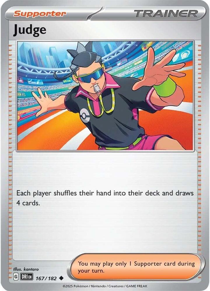 Judge 167/182 - Destined Rivals Pokémon TCG card