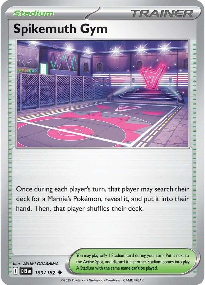 Spikemuth Gym 169/182 - Destined Rivals Pokémon TCG card