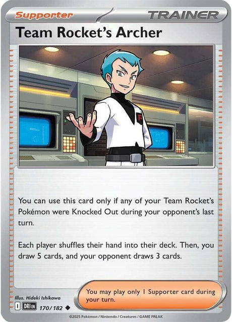 Team Rocket's Archer 170/182 - Destined Rivals Pokémon TCG card