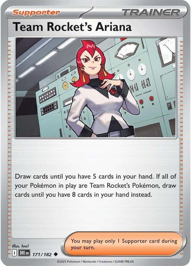 Team Rocket's Ariana 171/182 - Destined Rivals Pokémon TCG card