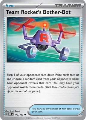 Team Rocket's Bother-Bot 172/182 - Destined Rivals Pokémon TCG card