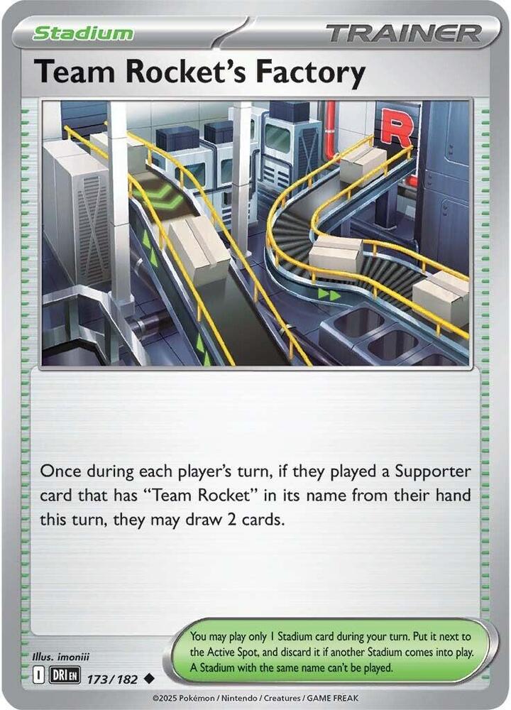 Team Rocket's Factory 173/182 - Destined Rivals Pokémon TCG card