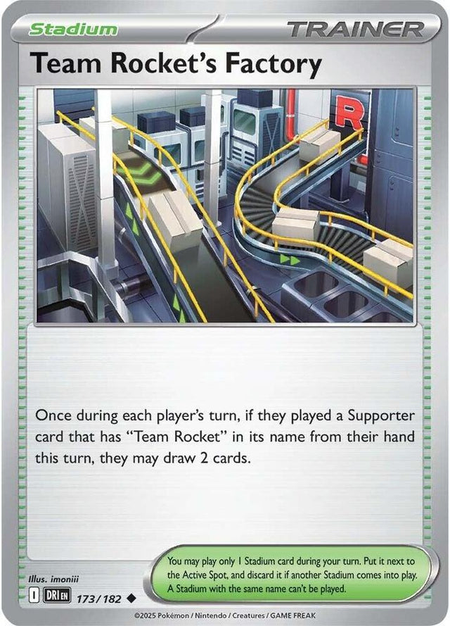 Team Rocket's Factory 173/182 - Destined Rivals Pokémon TCG card