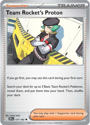 Team Rocket's Proton 177/182 - Destined Rivals Pokémon TCG card