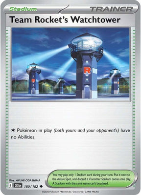 Team Rocket's Watchtower 180/182 - Destined Rivals Pokémon TCG card