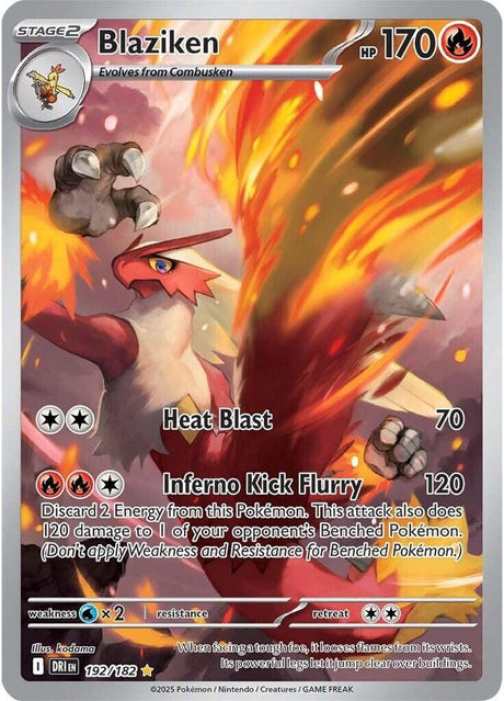 Blaziken 192/182 - Destined Rivals Pokémon TCG card