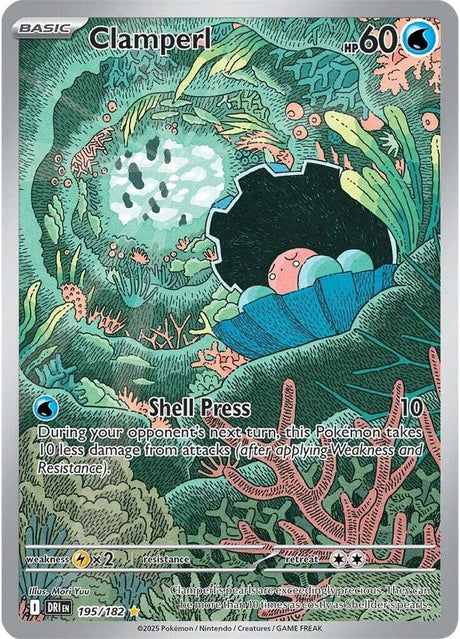 Clamperl 195/182 - Destined Rivals Pokémon TCG card