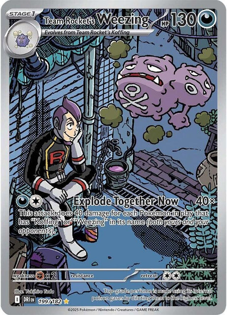 Team Rocket's Weezing 199/182 - Destined Rivals Pokémon TCG card