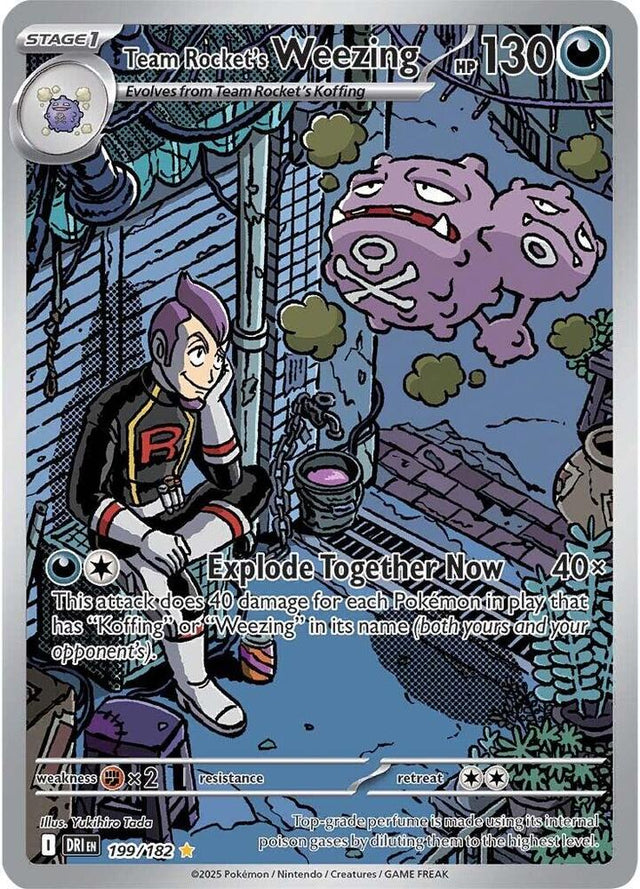 Team Rocket's Weezing 199/182 - Destined Rivals Pokémon TCG card