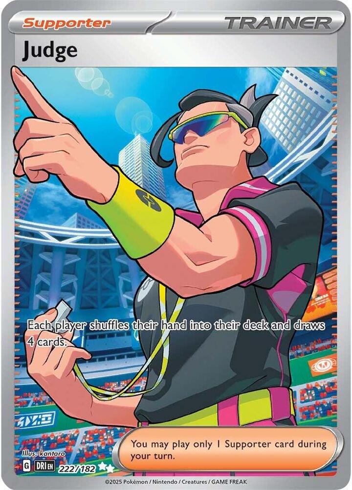 Judge 222/182 - Destined Rivals Pokémon TCG card