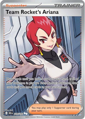 Team Rocket's Ariana 224/182 - Destined Rivals Pokémon TCG card