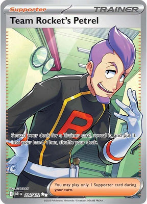 Team Rocket's Petrel 226/182 - Destined Rivals Pokémon TCG card