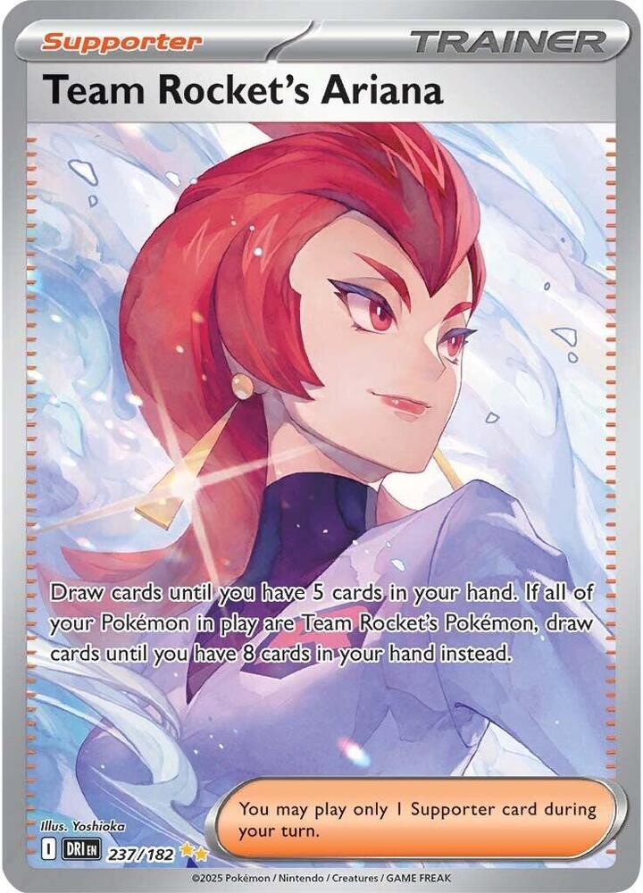 Team Rocket's Ariana 237/182 - Destined Rivals Pokémon TCG card