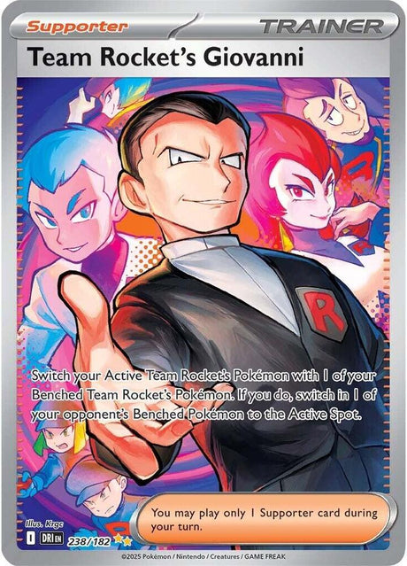 Team Rocket's Giovanni 238/182 - Destined Rivals Pokémon TCG card