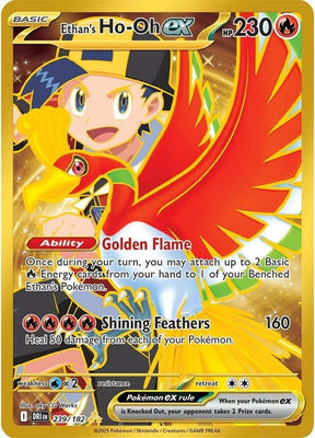 Ethan's Ho-Oh ex 239/182 - Destined Rivals Pokémon TCG card