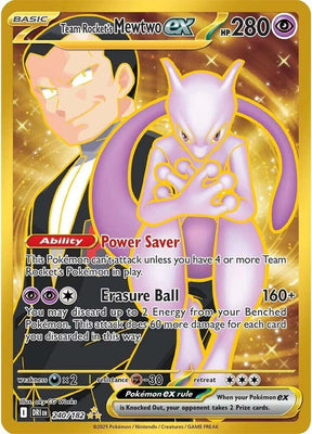 Team Rocket's Mewtwo ex 240/182 - Destined Rivals Pokémon TCG card