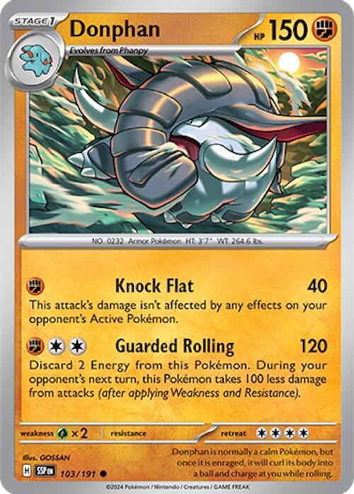 Donphan 103/191 - Pokemon TCG Surging Sparks card
