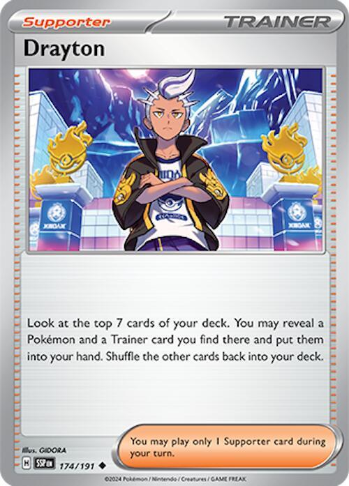 Drayton 174/191 - Pokemon TCG Surging Sparks card