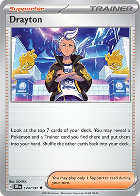 Drayton 174/191 - Pokemon TCG Surging Sparks card