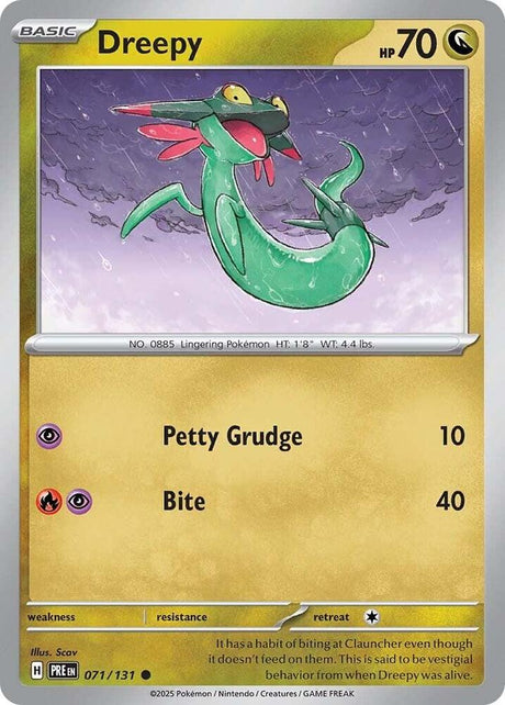Dreepy 071/131 - Standard card artwork - Pokemon TCG Prismatic Evolutions card
