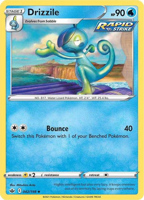 Drizzile 042 - Pokemon TCG Chilling Reign card