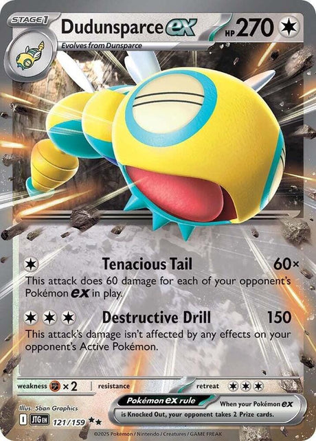 Dudunsparce ex 121/159 - Pokemon TCG Journey Together card