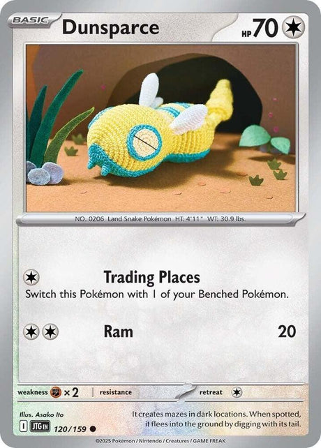 Dunsparce 120/159 - Pokemon TCG Journey Together card