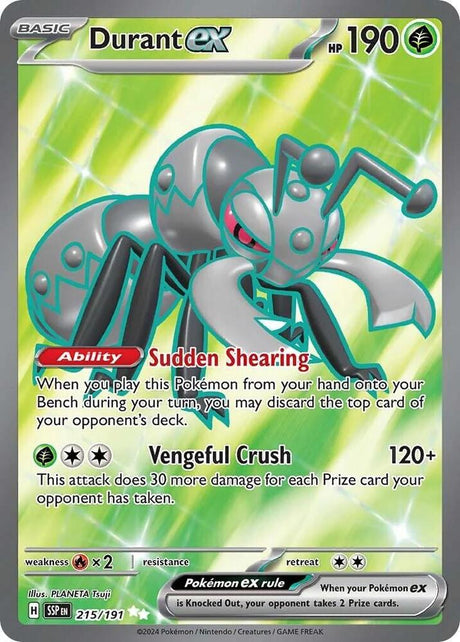Durant ex 215/191 - Pokemon TCG Surging Sparks card