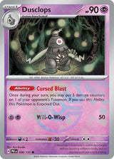 Dusclops 036/131 - Master Ball Reverse Holo - Pokemon TCG Prismatic Evolutions card