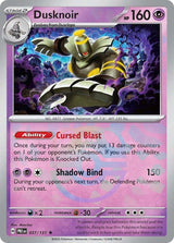 Dusknoir 037/131 - Master Ball Reverse Holo - Pokemon TCG Prismatic Evolutions card