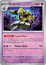 Dusknoir 037/131 - Standard card artwork - Pokemon TCG Prismatic Evolutions card