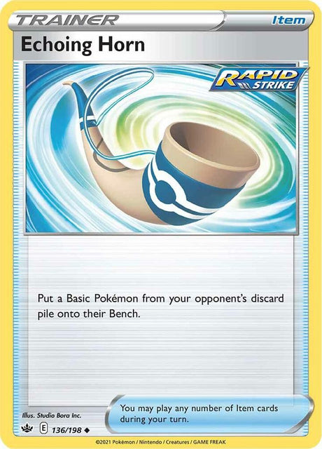 Echoing Horn 136 - Pokemon TCG Chilling Reign card