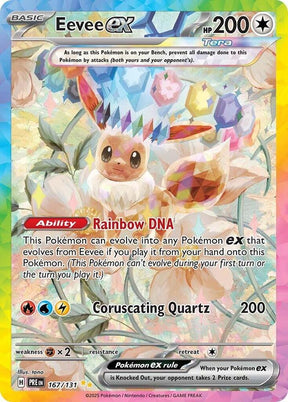 Eevee ex 167/131 - Standard card artwork - Pokemon TCG Prismatic Evolutions card