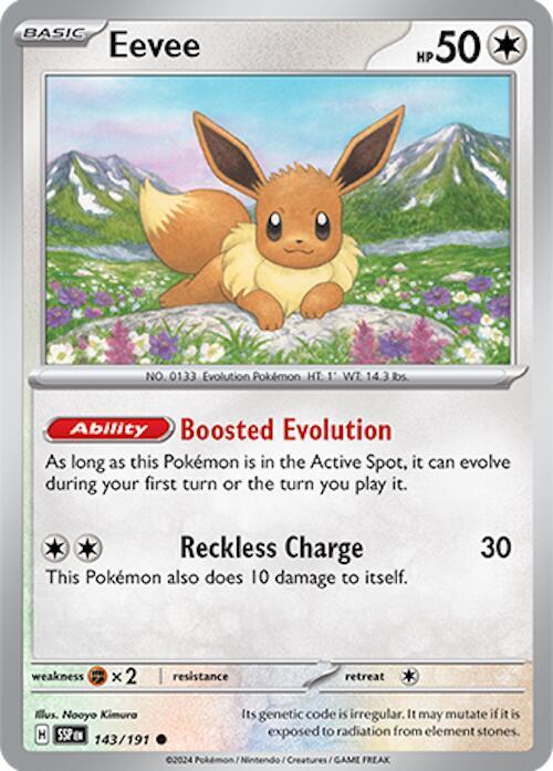 Eevee 143/191 - Pokemon TCG Surging Sparks card