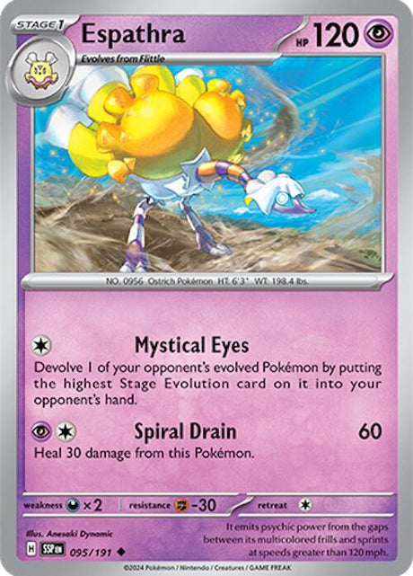 Espathra 095/191 - Pokemon TCG Surging Sparks card