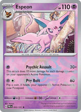 Espeon 033/131 - Master Ball Reverse Holo - Pokemon TCG Prismatic Evolutions card