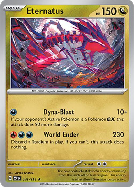 Eternatus 141/191 - Pokemon TCG Surging Sparks card