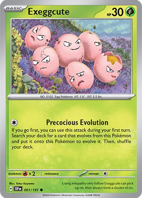 Exeggcute 001/191 - Pokemon TCG Surging Sparks card