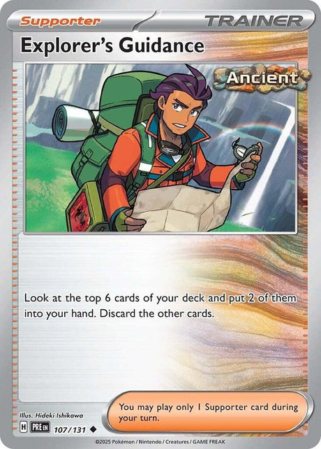 Explorer's Guidance 107/131 - Standard card artwork - Pokemon TCG Prismatic Evolutions card