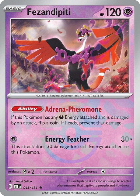 Fezandipiti 045/131 - Master Ball Reverse Holo - Pokemon TCG Prismatic Evolutions card