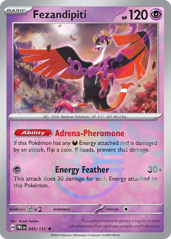 Fezandipiti 045/131 - Poké Ball Reverse Holo - Pokemon TCG Prismatic Evolutions card