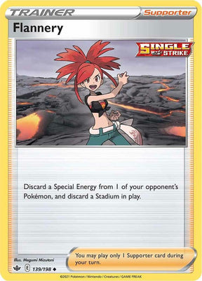 Flannery 139 - Pokemon TCG Chilling Reign card