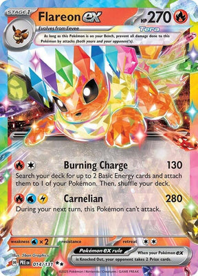Flareon ex 014/131 - Standard card artwork - Pokemon TCG Prismatic Evolutions card