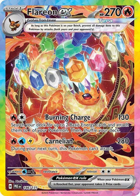 Flareon ex 146/131 - Standard card artwork - Pokemon TCG Prismatic Evolutions card