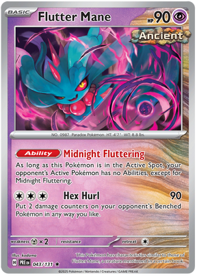 Flutter Mane 043/131 - Standard card artwork - Pokemon TCG Prismatic Evolutions card