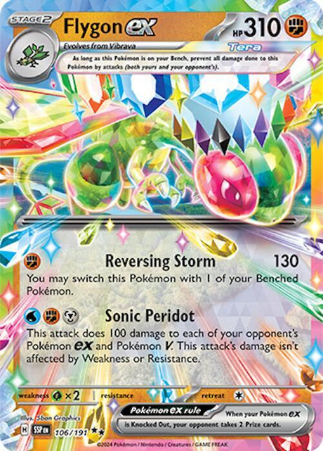 Flygon ex 106/191 - Pokemon TCG Surging Sparks card