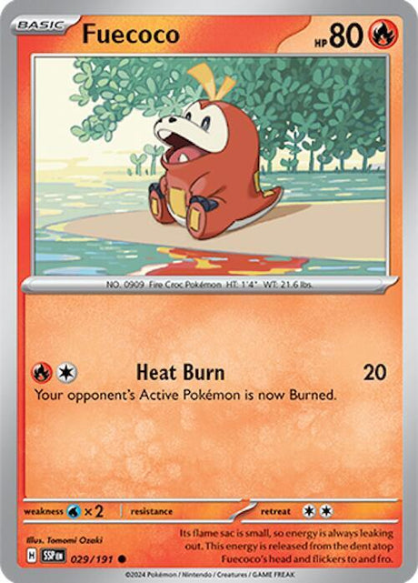 Fuecoco 029/191 - Pokemon TCG Surging Sparks card