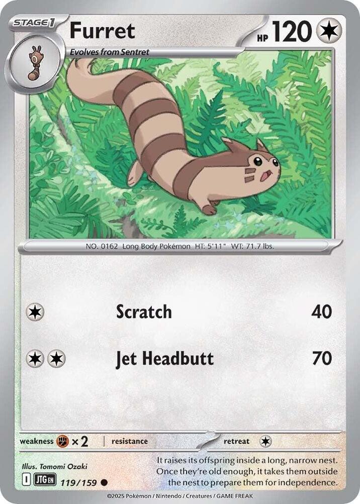 Furret 119/159 - Pokemon TCG Journey Together card
